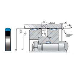 Pseal PSQI 350x313x28.1 DN